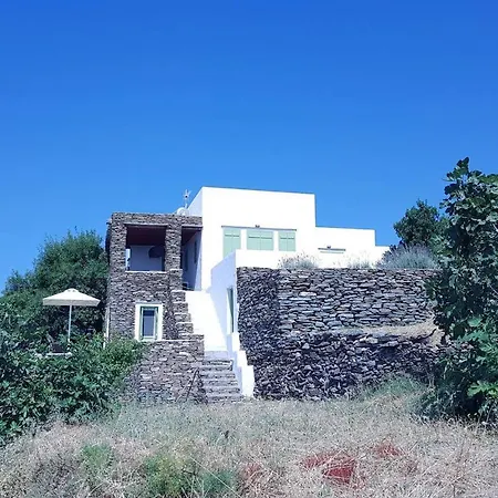 Semesterbostad Artistic Cycladic With Spectacular Panoramic View Exámbela